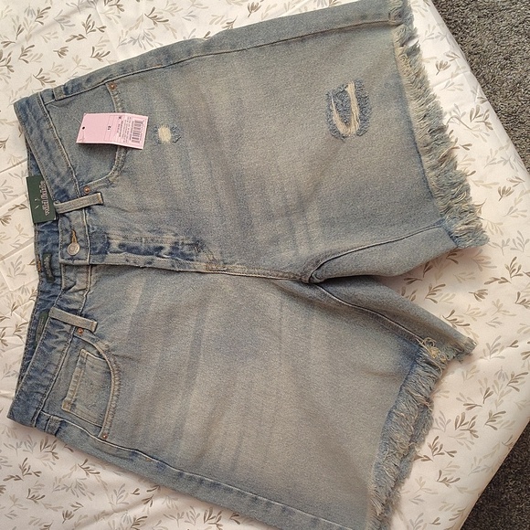 wild fable Pants - Wild Fable Women's 12 Blue Jeans High Rise Bermuda Shorts